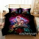 thumbnail image 1 of Juego de cama de tres piezas de Stranger Things, ropa de cama suave y cómoda para niños y adultos, dos fundas de almohada y una funda de edredón, regalo de Navidad, 1 of 8