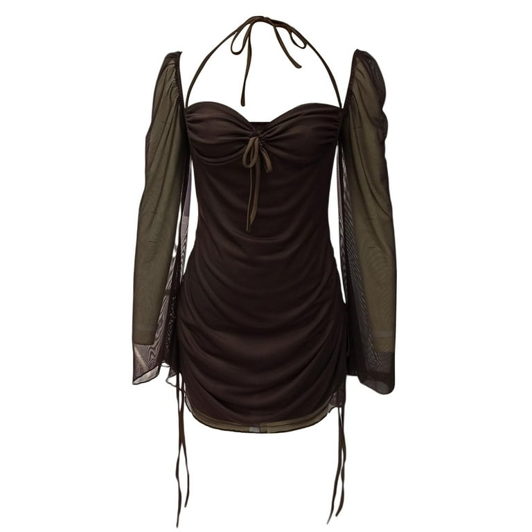 knee length dresses for ladies Black Dolly Mini Dress, M