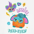 thumbnail image 3 of CafePress - Besties Furbever! Kids Baseball T Shirt - Kids Cotton Baseball Jersey, 3/4 Sleeve Shirt, 3 of 4