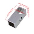 thumbnail image 5 of BQLZR 4 Pcs Silver Aluminium Alloy 2 Way Connector for 0.98inch Square Pipe, 5 of 5