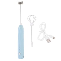 LEORX Small Mixer For Drinks Electric Whisk Blue 1 Set