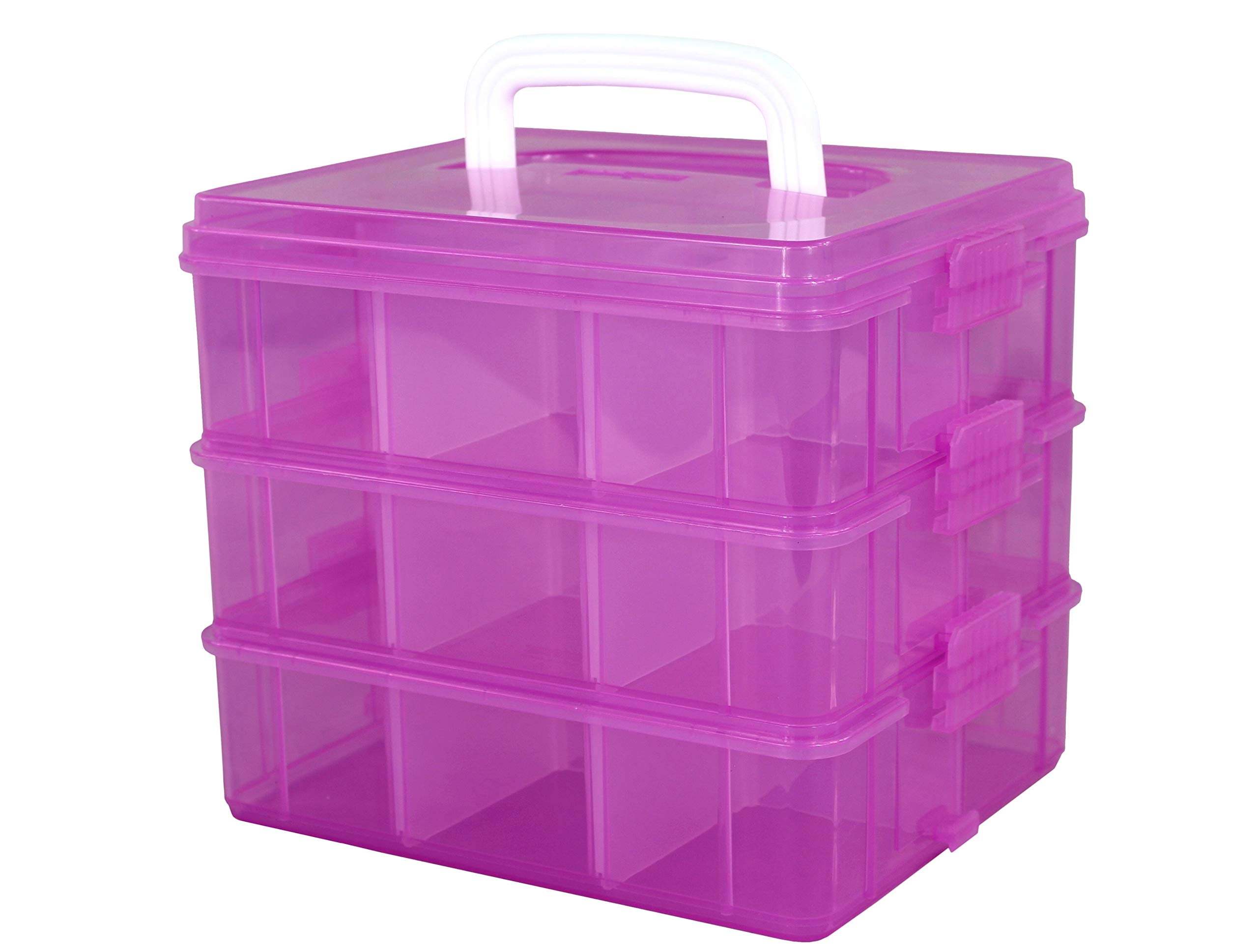 Bins & Things Stackable Toys Organizer Storage Case Compatible With  Beyblade, Blue : Target