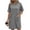 Black White Floral, variant on Cotton Nightgowns for Women Short Sleeve Sleep Shirts Crew Neck Night Dress Nightshirt with Pockets