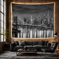 thumbnail image 6 of Monochromatic Nighttime Cityscape With Art Scene, Mystical Fantasy for Space Lovers, Galaxy Room Decor, Housewarming Gift, Tapestry Wall Hanging for Bedroom and Dorm, 6 of 7
