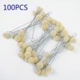 thumbnail image 3 of MYG 100pcs Leather Craft Wool Leather Dye Dauber & Finish Applicator Kit Tools, 3 of 10