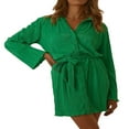 thumbnail image 2 of Blouses de Plage Décontractées pour Femmes, Tuniques à Boutons, Robe de Plage, Couvre-Maillot, 2 of 9