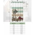 thumbnail image 7 of No Hook Shower Curtains, Country Farm Small Shower Curtains with Snap in Liner, Vintage Farmhouse House Wooden Grain Waterproof Washable Fabric Bathroom Shower Curtain Sets, 36" x 72", 7 of 7