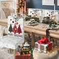 thumbnail image 2 of 4PCS Christmas Dining Chair Covers,Red Pine Trees Stretch Removable Washable Slipcover Chair Protector for Dining Room Home Decor, 2 of 6
