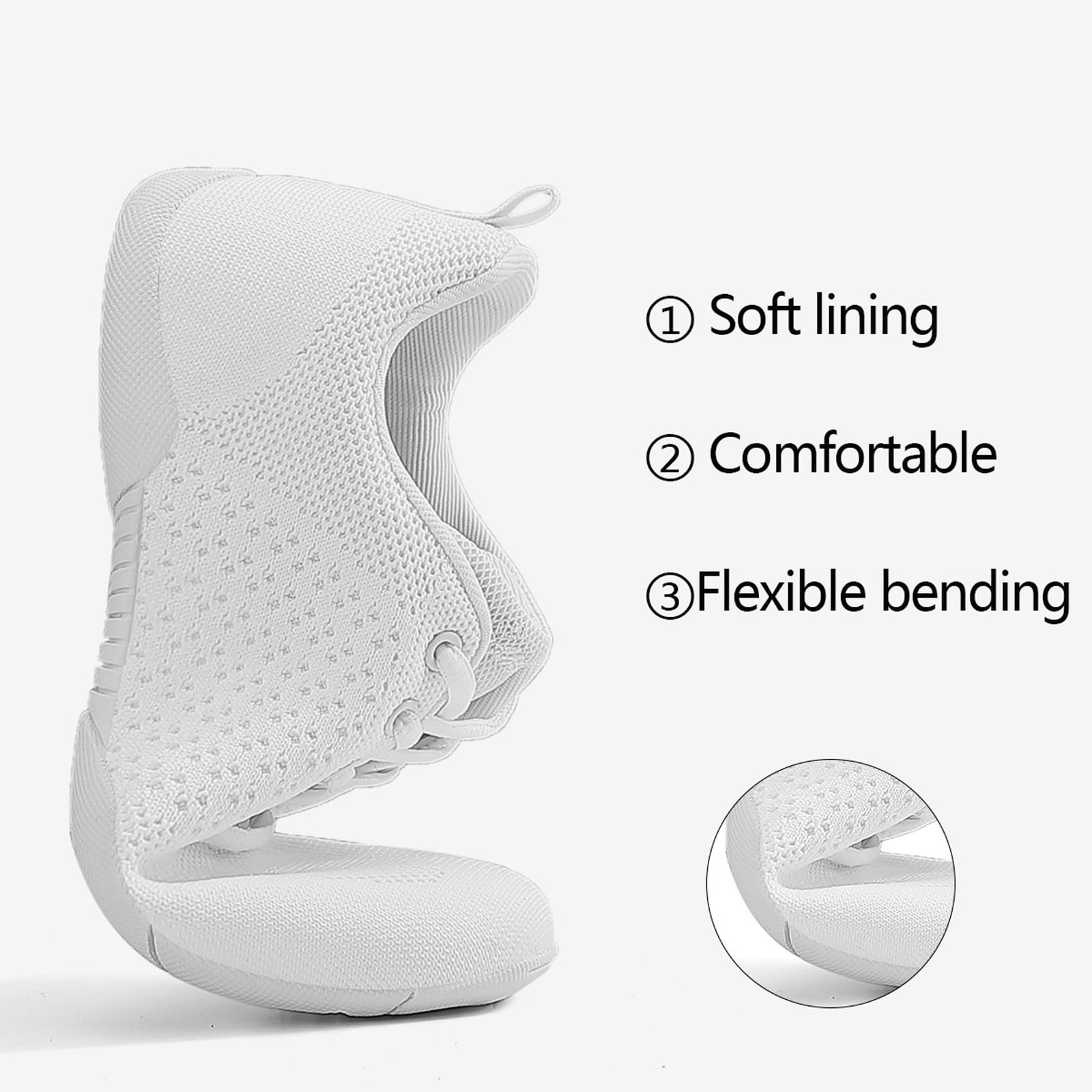 GlideMoves White Cheer Shoes Girls lightweight Dance Sneakers Women Training Competition Tumbling Athletic Mesh style breathable Little Kid Size 13