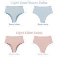 thumbnail image 4 of YELLOW ROBIN Women's Hipster Underwear Cheeky Cotton Panties High Waisted Assorted Color Pack of 6 Size S, 4 of 12