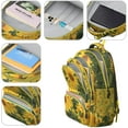 thumbnail image 4 of Sunflower Backpack for School,Cute School Bag,Schoolbag with Adjustable Shoulder Straps & Padded Back,16.9 Inch, 4 of 5