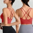 thumbnail image 2 of Women's Plus Size No Underwire Thin Strap Yoga Sports Bra Fitness Sports Underwear, 2 of 2