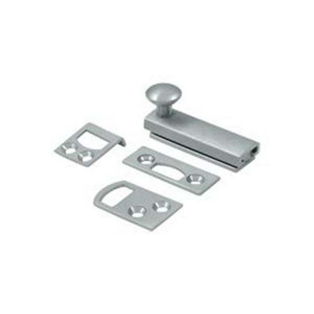 Deltana 2SBCS26D Boulon de Surface Robuste de 2 Po avec Vis Dissimulée&44; Chromé Satiné - Solide