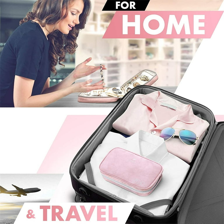 Travel Bags Portable Jewelry Organizer Roll Foldable Jewelry Case