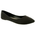 thumbnail image 4 of Shoes8teen Womens Ballerina Ballet Flat Shoes Potol Black Canvas 7.5, 4 of 5