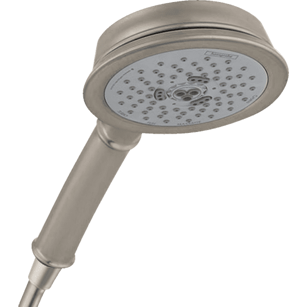 Hansgrohe Croma 100 Classic Handshower 3-Jet, 2.5 GPM in Brushed Nickel ...