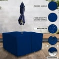 thumbnail image 5 of Covers & All Patio Square Table and Chair set cover with Umbrella Hole - Heavyduty 18 Oz. Waterproof Outdoor furniture cover with Air pockets & Drawstring (45"W X 45"D X 30"H, Blue), 5 of 8