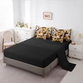 thumbnail image 5 of Homewish Rustic Highland Cow 7 Pieces Bedding Comforter Set,Countryside Sunflower Full Bedding Set,Yellow Brown Fitted Sheet Flat Sheet For Boys Kids,Microfiber Bedroom Decor Reversible, 5 of 8
