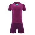 thumbnail image 2 of Unisex Kids Soccer Jersey for Girls Soccer Shirts Boy Football Outfits Soft Ideal Gift for Little Athlete 4-15 Years Purple, 2 of 5