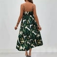 thumbnail image 4 of Vestido sin Mangas para Mujeres con Cuello en V Vestido de Moda Impreso Tropical, Correas Ajustables para Uso Casual Y Diario, 4 of 4