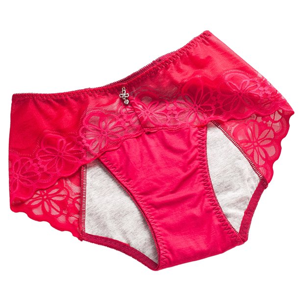 Gibobby Pantaletas Invisibles para mujer Bragas de encaje para mujer, a de fugas menstruales, cintura media, algodón, higiene, pantalones, calzoncillos(C,XL)
