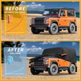 thumbnail image 4 of Unique Bargains UV-Resistant Car Cover Black ["for Land Rover Defender 90 2020-2025"], 4 of 8