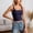 Navy, variant on Women's Basic Layering Tank Tennis Top for Daily Resort Wear Sleeveless Camisole with Strappy Design and Removable Pads for All-Season Comfort Navy XS