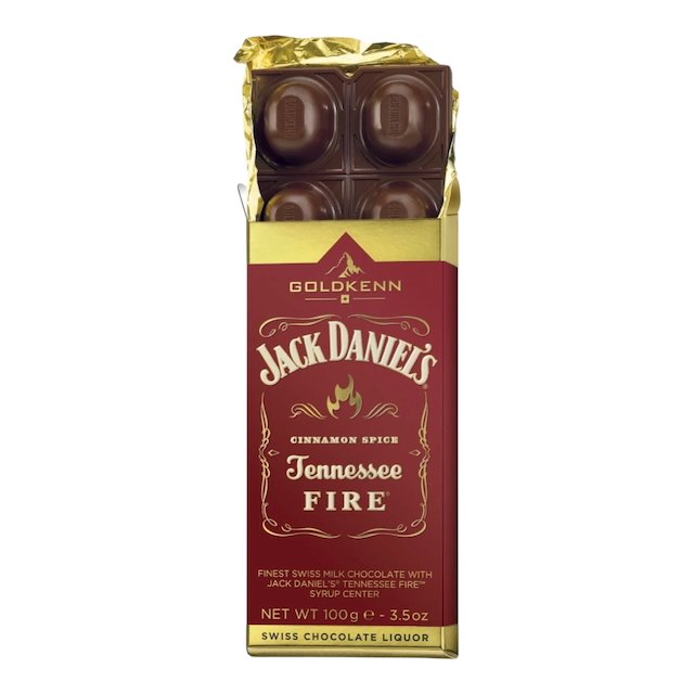 Goldkenn Jack Daniel's Three-Bar Milk Chocolate Gift Pack Honey, Whiskey & Fire