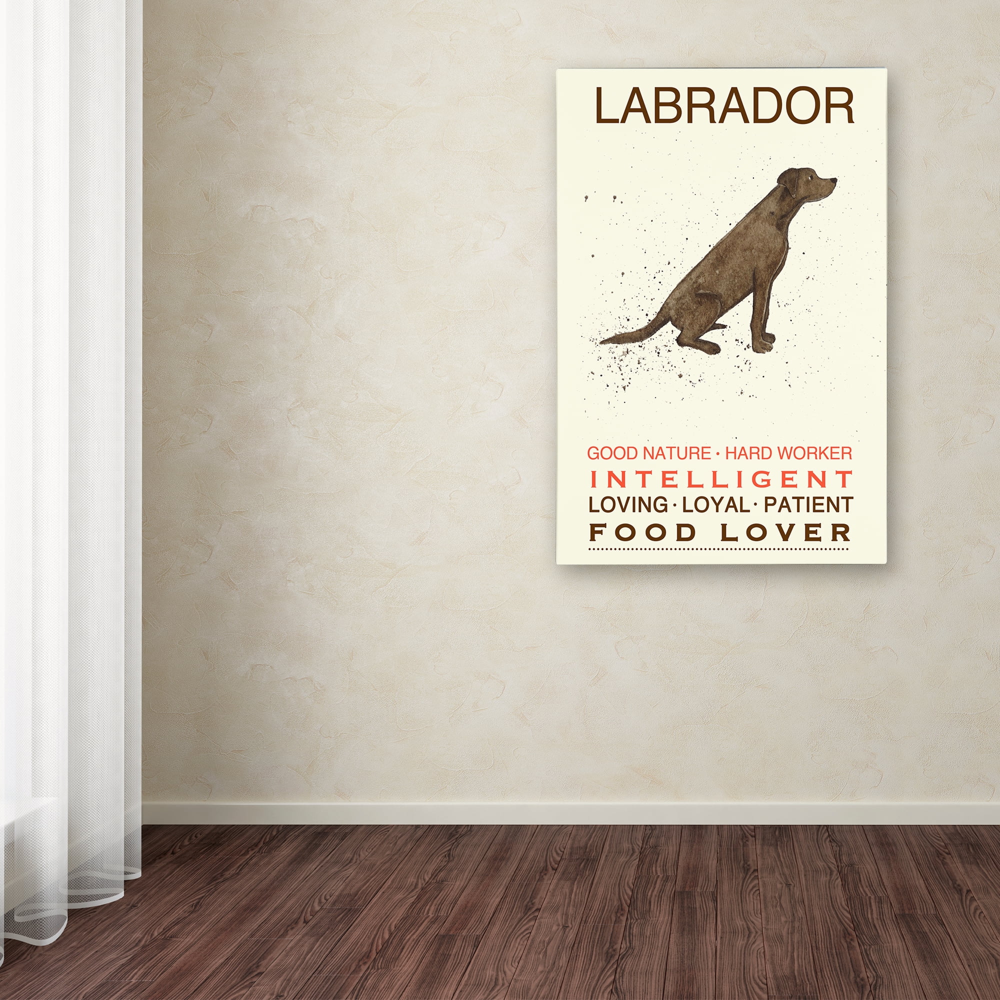Michelle Campbell 'Labrador Print' Canvas Art