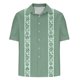 thumbnail image 3 of Mens Casual Botón Arriba Camisas Manga Corta Vintage Boliche Cuba Playa Camisas de Verano Botón Arriba, 3 of 5