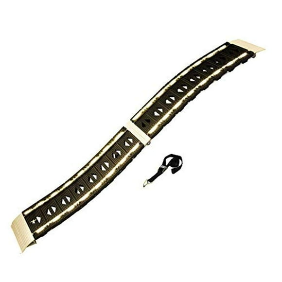 CargoSmart LED Hybrid S-Curve Centerfold Loading Ramp, 1 Pack — 1,500lb Per Pair Capacity, 12†W x 90†L — Aluminum Ramp with Built-in LED Lights, Load/Unload Lawn Equipment, Motorcycles, ATVs