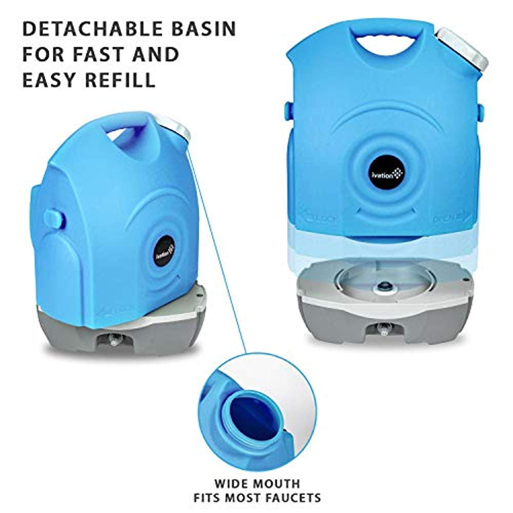 IVATION Portable Electric Pressure Washer with Water Tank & Rechargeable Battery