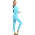 thumbnail image 6 of Adult High Neck Zip Unitard Full Body Leotard Bodycon Jumpsuit for Women, 6 of 15
