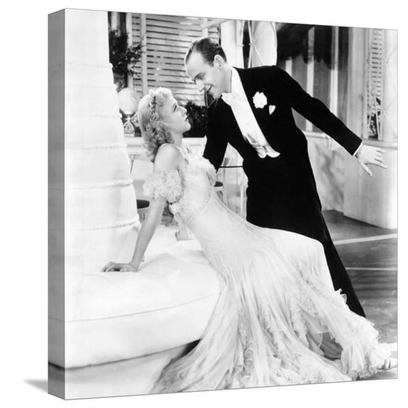 Art.com The Gay Divorcee, Ginger Rogers, Fred Astaire, 1934 Stretched Canvas Print Wall Art, 16" x 16"