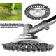 thumbnail image 4 of Cabezal de corte para desbrozadora de césped, cepillo de repuesto para jardín, herramientas de jardín con 4 kits de adaptadores universales. 6 pulgadas, 4 of 9