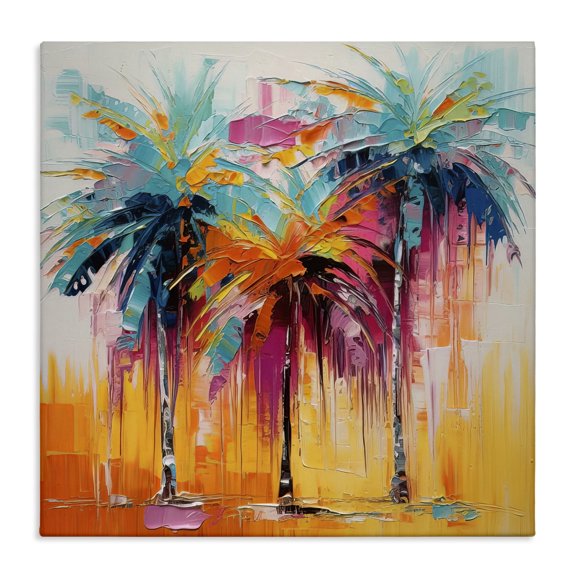Stupell Industries Modern Vivid Modern Palms Canvas Art, 30 x 30, by Irena Orlov
