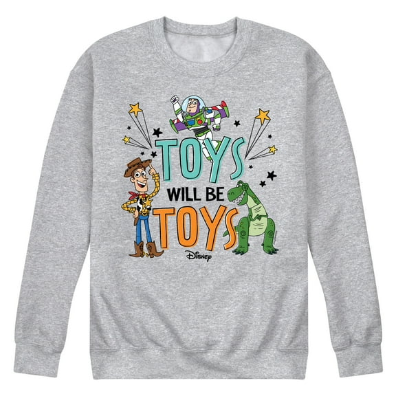 Toy Story - Toys Will Be Toys - Men's Crew Neck Fleece Pullover