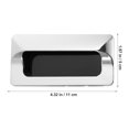 thumbnail image 2 of RUNROTOO 2Pcs Silver Zinc Alloy Embedded Cabinet Handle Invisible Pull for Wardrobe Home Use, 2 of 8