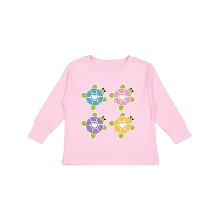 

Inktastic Turtles Cute Turtle Lover Gift Toddler Toddler Girl Long Sleeve T-Shirt