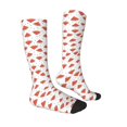 thumbnail image 3 of Picia Women Crew Soft Moisture-wicking Socks Hand Drawn Watermelon Pattern Design Cotton Socks, One Size fit All, 3 of 9