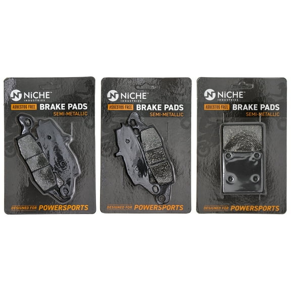 Niche Complete Semi-Metallic Brake Pad Set for Suzuki SV650S Motorcycle MK1002505
