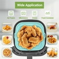 thumbnail image 6 of ZIVACATE Silicone Air Fryer Liners Inserts 2 Pack Air Fryer Silicone Basket Inserts Foldable Square Reusable Air Fryer Liners 8in, 6 of 8