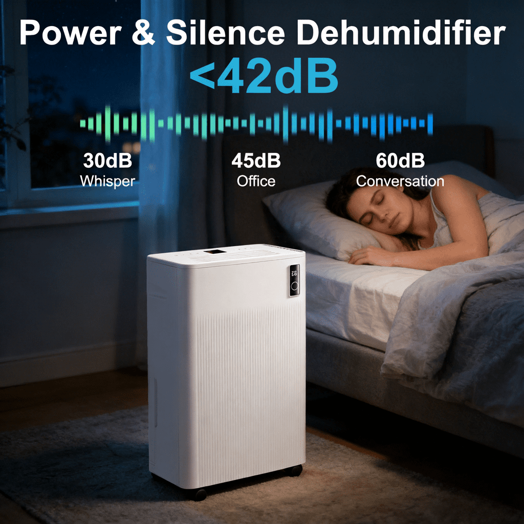 70 Pint Basement Dehumidifier for Home – Covers up to 4500 Sq.Ft, 3 Modes with Intelligent Humidity Control, Continuous Drain Hose, Quiet Operation, Dry Clothes, 24HR Timer