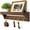 A-Brown, variant on Pine Wood Key Holder Wall Mount with Shelf for Farmhouse Decor - Rustic Wall Mail Organizer Wall Mounted for Living Room Decor - Perfect Mail Organizer for Home Improvement (Whitewash)