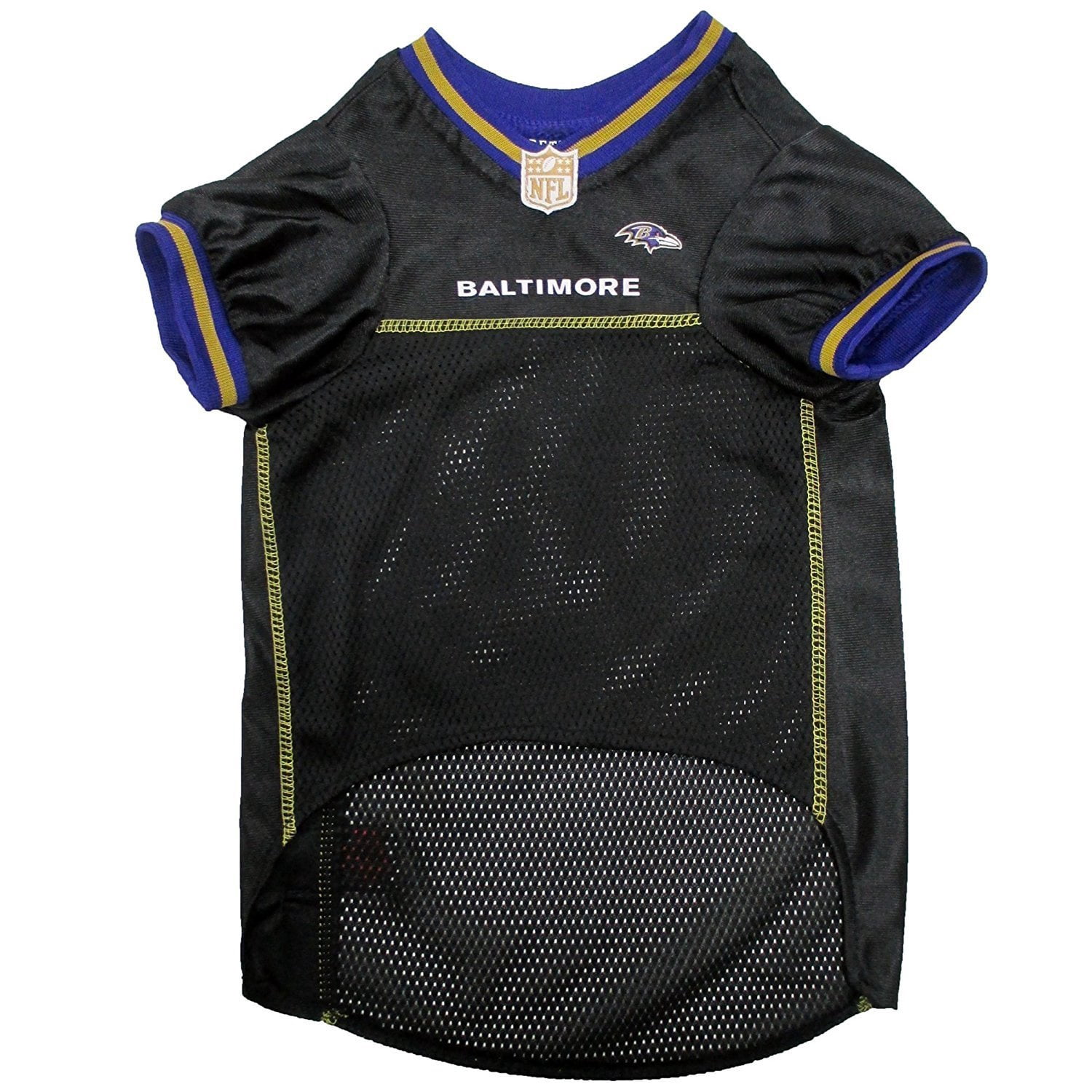 Pets First NFL Baltimore RavensLicensed Mesh Jersey for Dogs and Cats - Medium