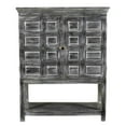 thumbnail image 3 of Martin Solid Wood 2 Door Tall Boy Cabinet in Distressed Gray, 3 of 4