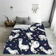 thumbnail image 3 of Yibo Cute Frogs Blanket Flannel Soft and Comfortable Anti-static Bed Sofa Blanket, 3 of 7