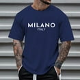 thumbnail image 2 of Men's White Tee Shirts Crew Neck Summer Basic Look Men's Graphic Print T Shirts Casual Short Sleeve Tee For Daily Wear Comfortable Breathable Soft Fabric Trendy Stylish Top For Spring Summer Fall, 2 of 4