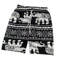 thumbnail image 1 of Pantalones cortos de playa Hombres Mujeres Pantalones cortos hippie Poliéster Cintura elástica Calzoncillos de moda Troncos de playa Patrón de rayas blancas negras Sunnimix Pantalones de playa, 1 of 8