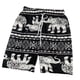 thumbnail image 1 of Pantalones cortos de playa para hombre y mujer, ropa de playa bohemia, pierna ancha, secado rápido, bañadores holgados. rayas blancas negras, 1 of 9